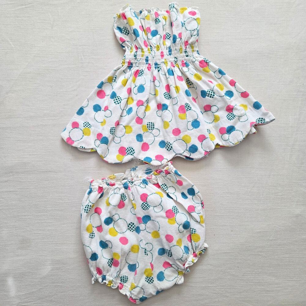 Vintage 2-Piece Circle Pattern Set 3t
